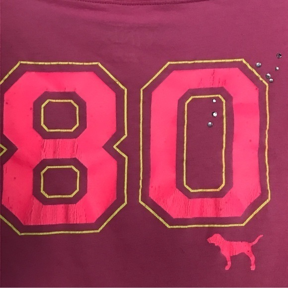 RARE‎ VINTAGE Y2K PINK Victoria’s Secret Ombré Graphic Rhinestones Tee - Picture 8 of 8